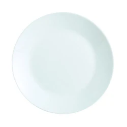 Boşqab Porcelaire SF-224, dairəvi, şüşə, ağ, 18 sm