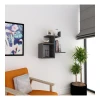 Настенная полка Art Mebel 122, ламинат, 55х55х22 см, antrasit