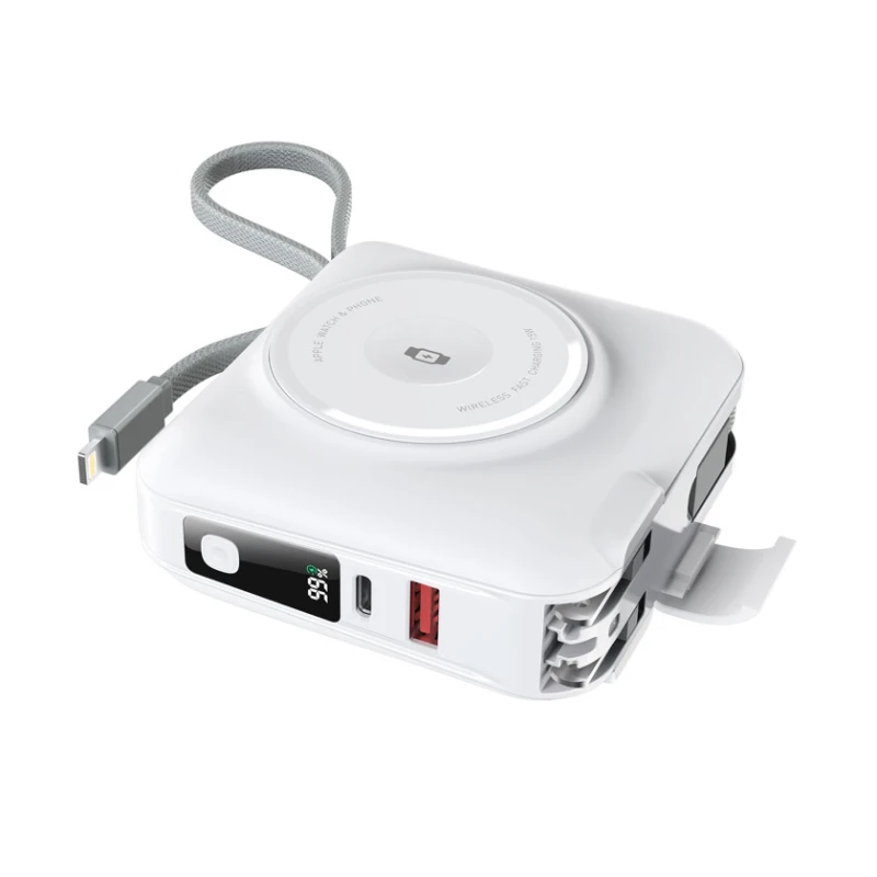 Внешний аккумулятор WIWU 6 in1 Powerbank 45W 15000mAh White