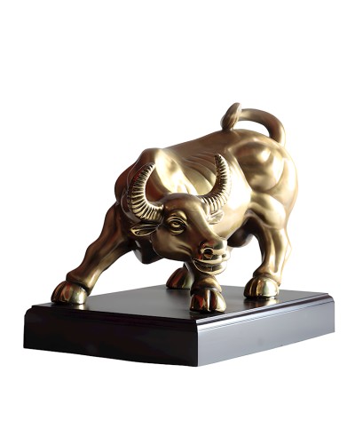 Dekorativ heykəlcik Chinese Bull, qatran