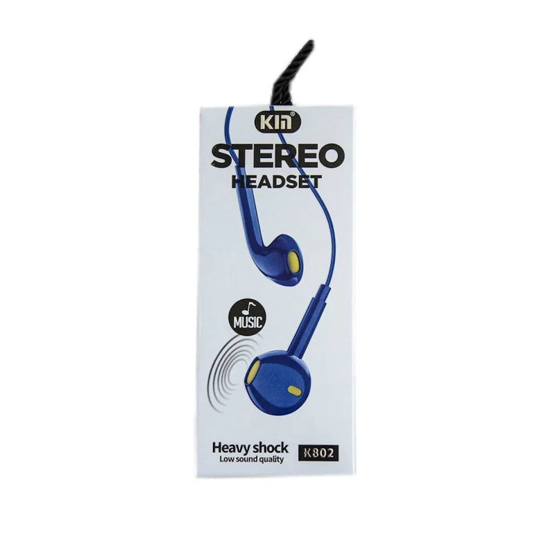 Проводные наушники Kin K802 Blue