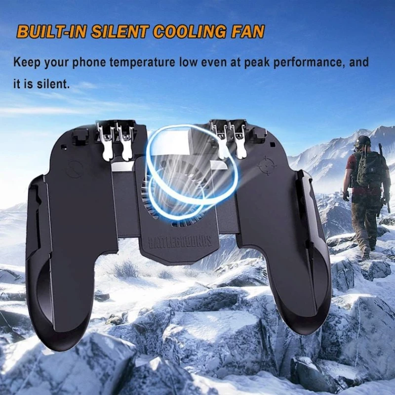 Геймпад-триггер Mobile Game Controller with Cooling Fan Геймпад-триггер Mobile Game Controller with Cooling Fan
