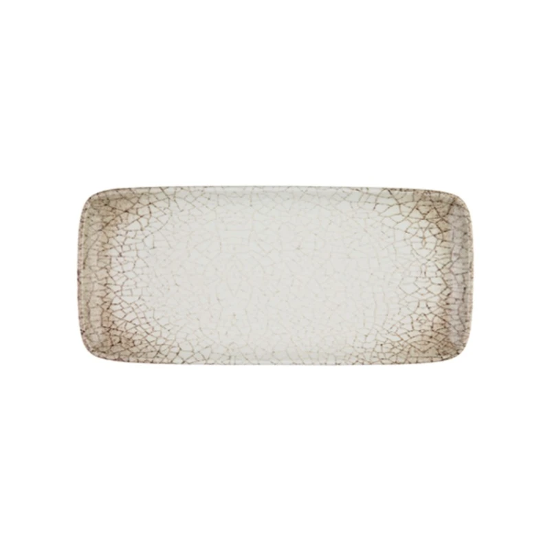 Блюдо ID-Fin Deserto Quadro Dikdörtgen, фарфор, бежевая, 22х10 см
