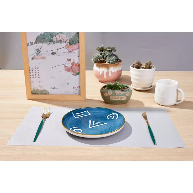 Коврик Prajo Home KH1663, 50x150 см, ПЭТ, серый