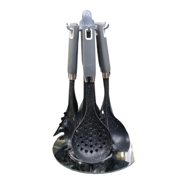 Набор кухонных принадлежностей smil_1054, нейлон, черный/серый, 6 шт.