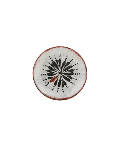 Səhər yeməyi dəsti Keramika Siyah&Kırmızı, 4 nəfərlik, 19 əşya, rəngbərəng