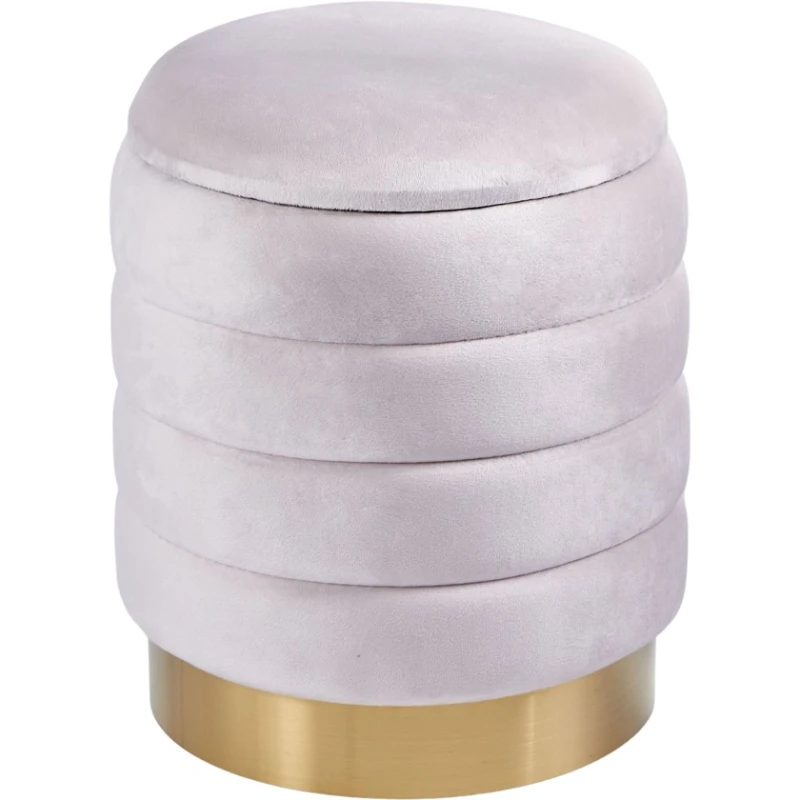 Пуфик 14, ткань, сиреневый, 40x35x35 см