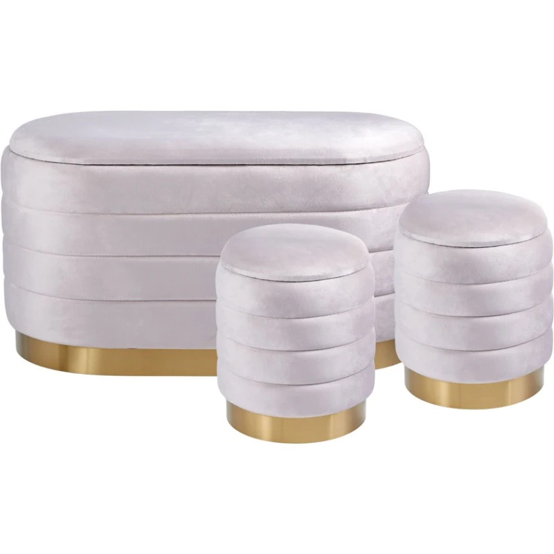 Пуфик 14, ткань, сиреневый, 40x35x35 см