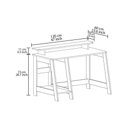 Kompüter masası Art_Komp_Masası 29, ağ, 73x120x60 sm