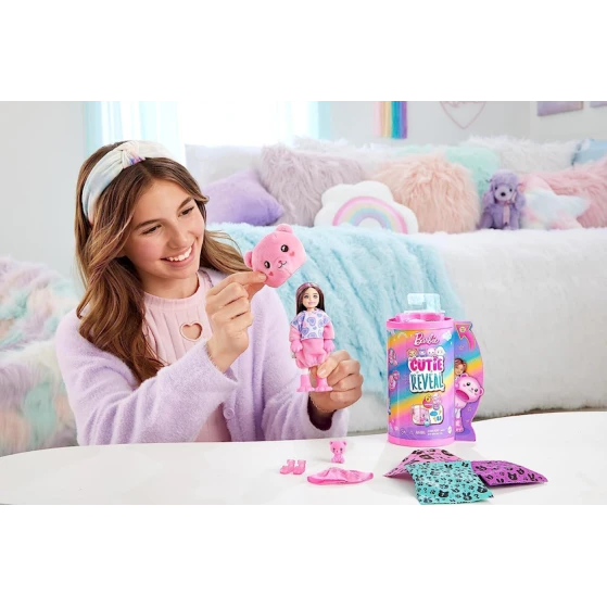 Кукла-сюрприз Mattel Barbie Cutie Reveal Chelsea Teddy Bear HKR19, 3+ лет Кукла-сюрприз Mattel Barbie Cutie Reveal Chelsea Teddy Bear HKR19, 3+ лет