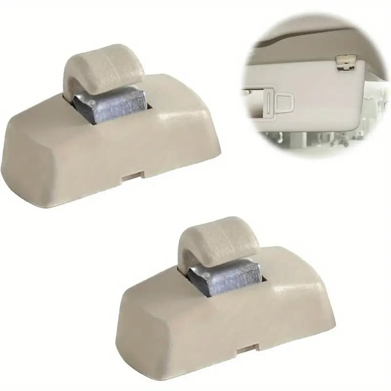 Avtomobil üçün günəş visor klip dəsti, bej, 2 əd