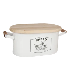 Хлебница LN1002, 19x32х15 см, металл/дерево, белая Хлебница LN1002, 19x32х15 см, металл/дерево, белая