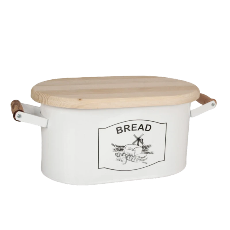 Хлебница LN1002, 19x32х15 см, металл/дерево, белая Хлебница LN1002, 19x32х15 см, металл/дерево, белая