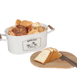 Хлебница LN1002, 19x32х15 см, металл/дерево, белая Хлебница LN1002, 19x32х15 см, металл/дерево, белая