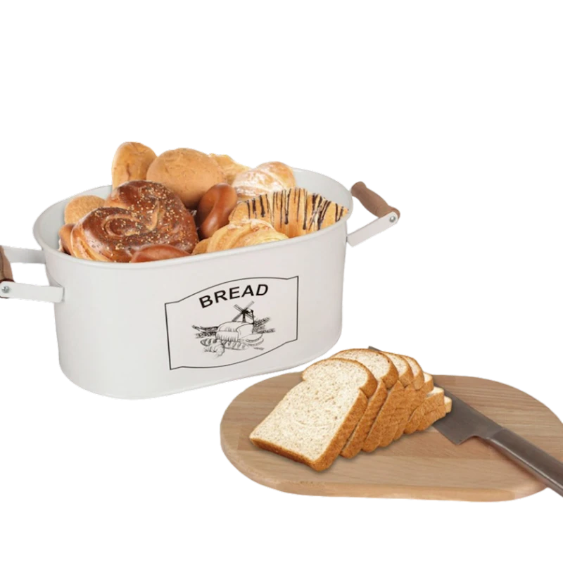 Хлебница LN1002, 19x32х15 см, металл/дерево, белая Хлебница LN1002, 19x32х15 см, металл/дерево, белая