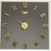 Настенные часы saat_654, металл, золотистый Настенные часы saat_654, металл, золотистый