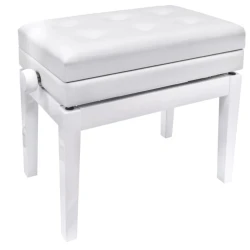 Стул для пианино, белый Стул для пианино, белый