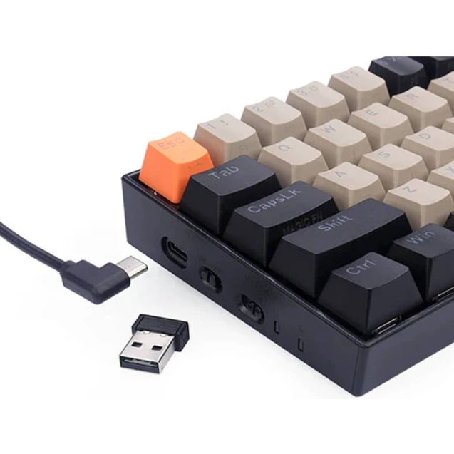 Клавиатура Redragon Draconic PRO 3 Mode K530-OG&GY&BK-RGB-PRO Клавиатура Redragon Draconic PRO 3 Mode K530-OG&GY&BK-RGB-PRO