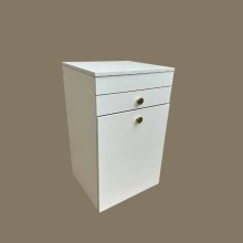 Kosmetika masası 3563_M2StolMirWh Ağ, LDSP, 80x50x50 sm, stul ilə