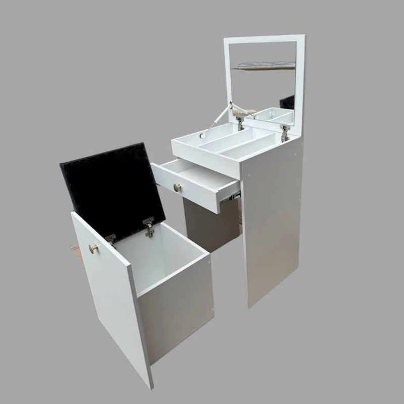 Туалетный столик 3563_M2StolMirWh Белый, ЛДСП, 80x50x50 см, со стулом