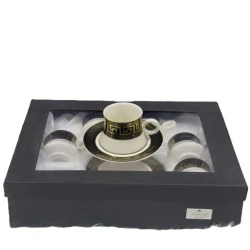 Кофейный сервиз Yağmur SHA-00003397, разноцветный, 6 чашек, 6 блюдец