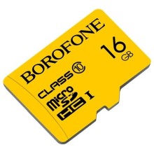 Yaddaş kartı Borofone 16GB MicroSDHC Class 10 Yellow