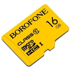 Yaddaş kartı Borofone 16GB MicroSDHC Class 10 Yellow