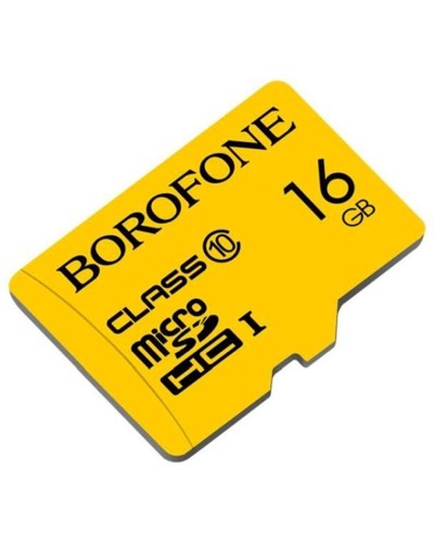 Yaddaş kartı Borofone 16GB MicroSDHC Class 10 Yellow