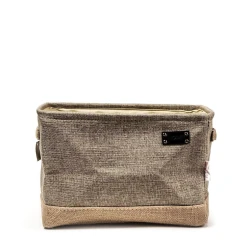 Корзина для хранения Hom-me 100525, 34x24x22 см, полиэстер, бежевая