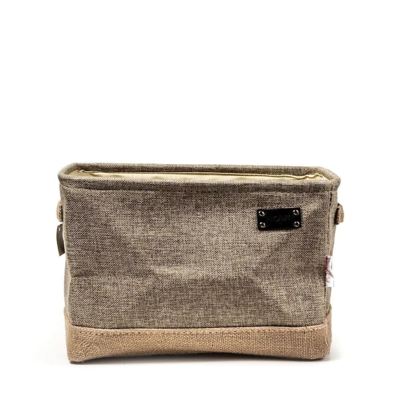 Корзина для хранения Hom-me 100525, 34x24x22 см, полиэстер, бежевая