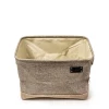 Корзина для хранения Hom-me 100525, 34x24x22 см, полиэстер, бежевая