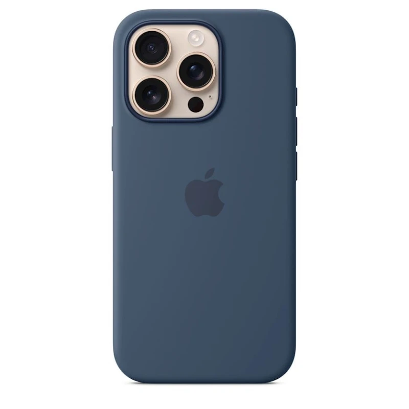 Чехол Apple Silicone Case with MagSafe для iPhone 16 Pro Denim (Официальная гарантия) Чехол Apple Silicone Case with MagSafe для iPhone 16 Pro Denim (Официальная гарантия)