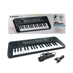 Электрическое пианино HL-3703 с микрофоном, черный Электрическое пианино HL-3703 с микрофоном, черный