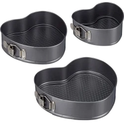 Набор форм для выпечки NH_SQK332, 28x25 см/25x22 см/23x21 см, 3 шт, нержавеющий метал, черный