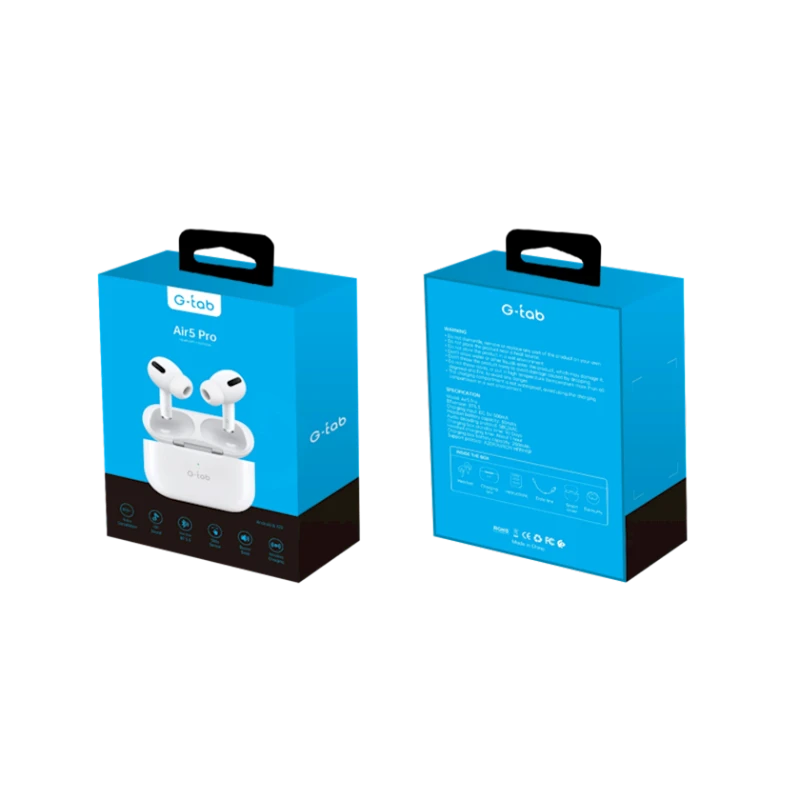 Simsiz qulaqlıqlar G-Tab Air5 Pro White Simsiz qulaqlıqlar G-Tab Air5 Pro White