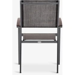 Кресло садовое Jysk Maderne, алюминий/ткань/дерево, серое, 58x92x62 см Кресло садовое Jysk Maderne, алюминий/ткань/дерево, серое, 58x92x62 см