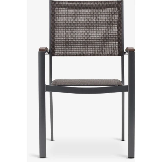 Кресло садовое Jysk Maderne, алюминий/ткань/дерево, серое, 58x92x62 см Кресло садовое Jysk Maderne, алюминий/ткань/дерево, серое, 58x92x62 см