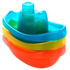 Çimmə üçün oyuncaq dəsti Playgro Gəmilər, 6 aydan, 3 əd, plastik, rəngbərəng