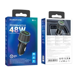 Автомобильное зарядное устройство Borofone BZ21 Black Автомобильное зарядное устройство Borofone BZ21 Black