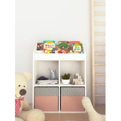 Стеллаж 3563_StellajKidsWhite, 94x67x30 cм, ЛДСП, белый Стеллаж 3563_StellajKidsWhite, 94x67x30 cм, ЛДСП, белый