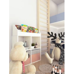 Стеллаж 3563_StellajKidsWhite, 94x67x30 cм, ЛДСП, белый Стеллаж 3563_StellajKidsWhite, 94x67x30 cм, ЛДСП, белый