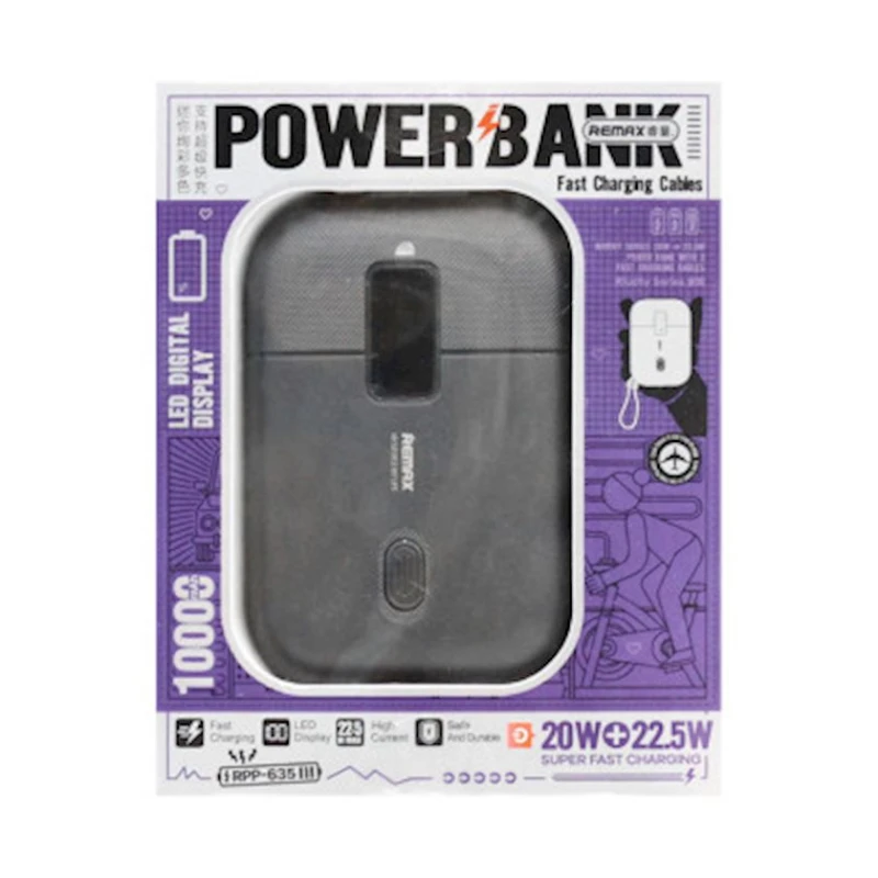 Внешний аккумулятор Remax RPP-635 Gray 10000mAh