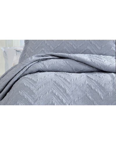 Örtük və yastıq üzü dəsti Yataş Curly, örtük 230х240 sm, yastıq üzü 50x70 sm 2 ədəd, ikinəfərlik, pambıq/poliester, göy