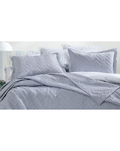 Örtük və yastıq üzü dəsti Yataş Curly, örtük 230х240 sm, yastıq üzü 50x70 sm 2 ədəd, ikinəfərlik, pambıq/poliester, göy