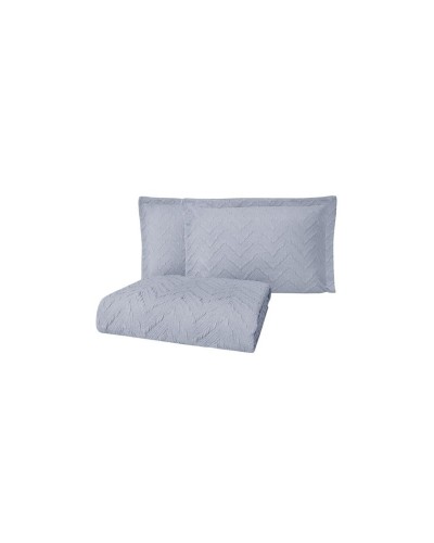 Örtük və yastıq üzü dəsti Yataş Curly, örtük 230х240 sm, yastıq üzü 50x70 sm 2 ədəd, ikinəfərlik, pambıq/poliester, göy