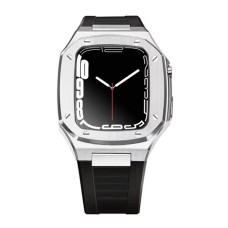 Qayış və çexol SW706 Apple Watch 44/45mm üçün Black/Silver