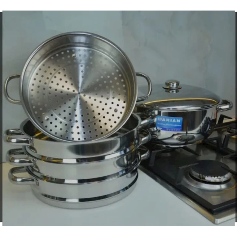 Мантоварка Arian SHA-00002464, нержавеющая сталь, серебристый, 3 секции Мантоварка Arian SHA-00002464, нержавеющая сталь, серебристый, 3 секции