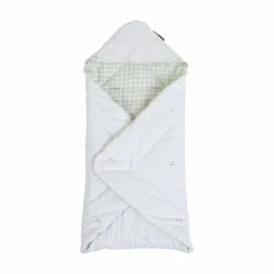 Конверт-одеяло Childhome, белый/зеленый, хлопок/полиэстер, 75х75 см Конверт-одеяло Childhome, белый/зеленый, хлопок/полиэстер, 75х75 см