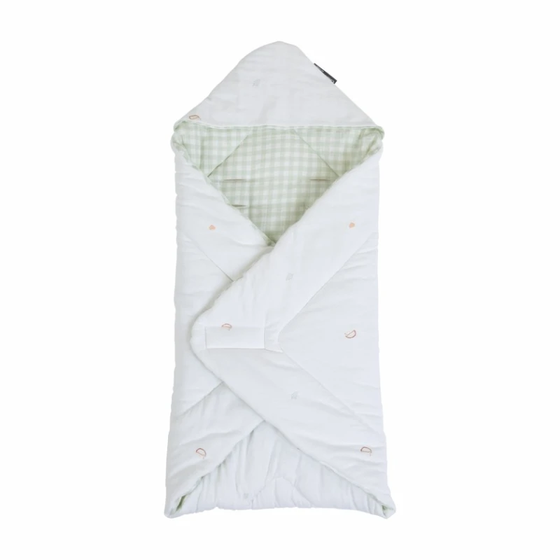 Yorğan-zərf Childhome, ağ/yaşıl, pambıq/polister, 75x75 sm Yorğan-zərf Childhome, ağ/yaşıl, pambıq/polister, 75x75 sm