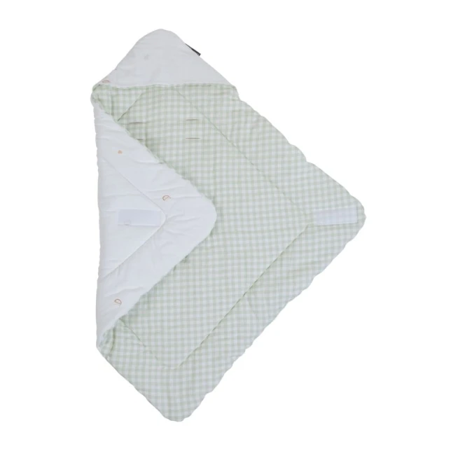 Yorğan-zərf Childhome, ağ/yaşıl, pambıq/polister, 75x75 sm Yorğan-zərf Childhome, ağ/yaşıl, pambıq/polister, 75x75 sm